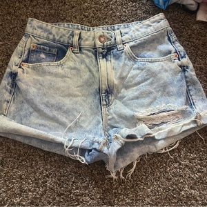 Garage mom jean shorts
